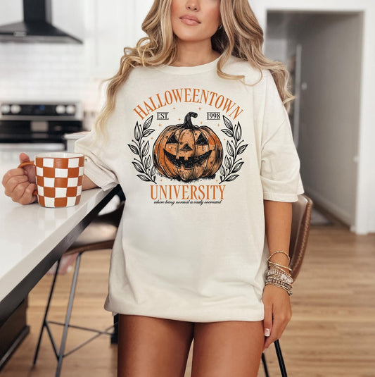 Halloweentown Est 1998 Comfort Colors shirt, Halloweentown University shirt, Halloween Shirt, Retro Halloweentown shirt, Halloween Pumpkin