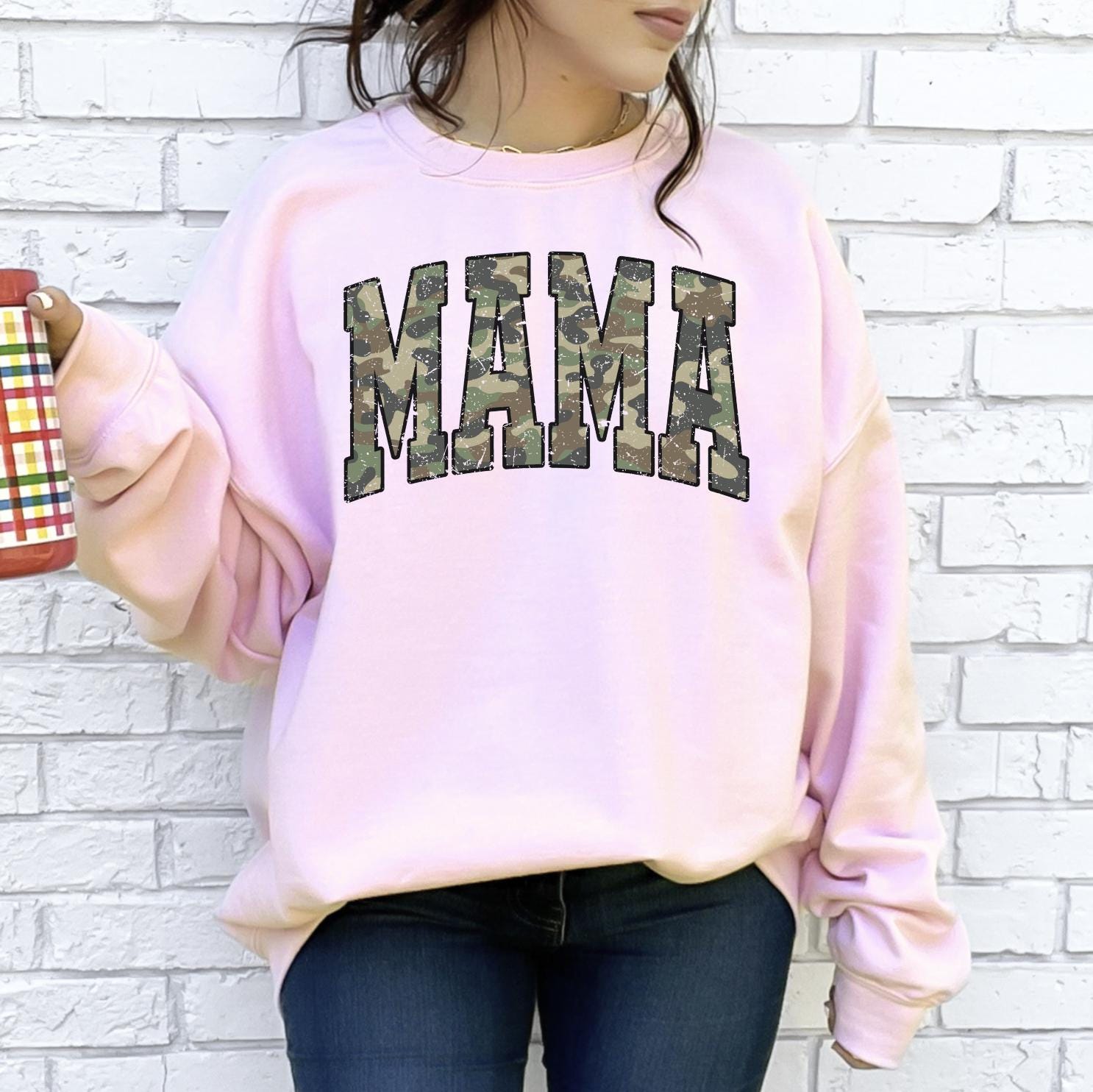 Camo Mama Sweatshirt, Camouflage Mom T-Shirt or Sweater, Gift For Mom, Mama Sweatshirt, Camo Mama Sweater, Mothers Day Gift