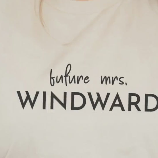 Future Mrs Hoodie, Custom Mrs Hoodie, Personalized Bride Shirt, Bridal Gifts, Bachelorette Party Gift