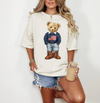 USA Patriotic Teddy Sweatshirt or T-Shirt, DTG Printed