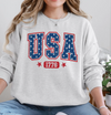 USA 1776 Sweatshirt or T-Shirt, DTG Printed