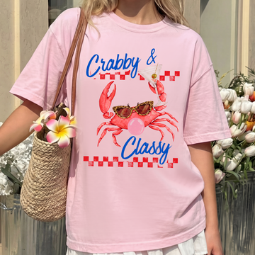 Crabby & Classy T-Shirt or Sweatshirt, DTG Printed