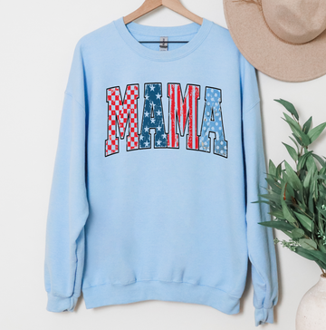 Patriotic Mama T-Shirt or Sweatshirt, DTG Printed