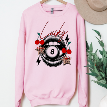 Lucky 8 Ball Cherries T-Shirt or Sweatshirt, DTG Printed