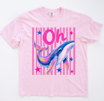 Oh Whale T-Shirt or Sweatshirt, DTG Printed