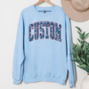 Custom Patriotic Letters Sweatshirt or T-Shirt, DTG Printed