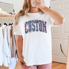 Custom Patriotic Letters Sweatshirt or T-Shirt, DTG Printed