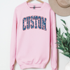Custom Patriotic Letters Sweatshirt or T-Shirt, DTG Printed