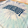 Custom Text Tye Dye Crop Top, DTG Printed