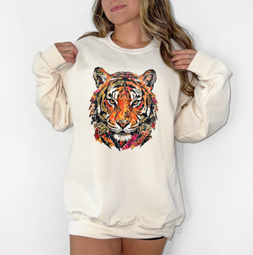 Magazine Tiger Sweatshirt or T-Shirt, DTG Printed