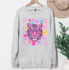 Checkered Girly Tiger Sweatshirt or T-Shirt, DTG Printed