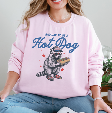 Bad Day To Be A Hotdog Sweatshirt or T-Shirt, DTG Printed