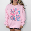 Retro Girly Patriotic Sweatshirt or T-Shirt, DTG Printed