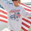 America Cowboy 1776 Sweatshirt or T-Shirt, DTG Printed