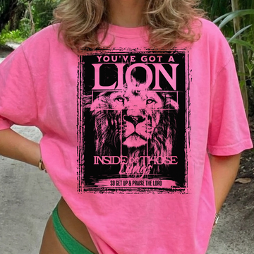You've Got a Lion Inside Those Lungs Sweatshirt or T-Shirt, DTG Printed