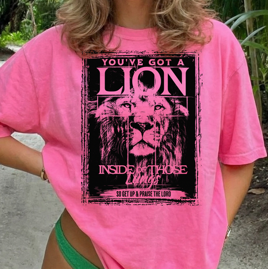 You've Got a Lion Inside Those Lungs Sweatshirt or T-Shirt, DTG Printed