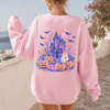 Girly Haunted House Halloween Sweatshirt or T-Shirt, DTG Printed