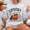 Spooky Season Cat & Pumpkin Sweatshirt or T-Shirt, DTG Printed