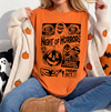 Night of Horros Halloween T-Shirt or Sweatshirt, DTG Printed