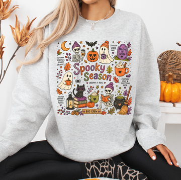 Spooky Season Cute Icon Sweatshirt or T-Shirt, DTG Printed