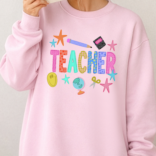 Teacher Sweatshirt or T-Shirt, DTG Printed