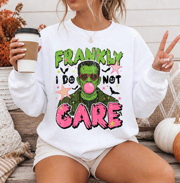 Frankly I do not Care  Halloween Sweatshirt or T-Shirt, DTG Printed