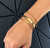 Custom Paperclip Bracelet, 18K Gold Plated