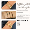 Custom Paperclip Bracelet, 18K Gold Plated