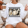 Cute Ghost Friends Halloween Sweatshirt or T-Shirt, DTG Printed