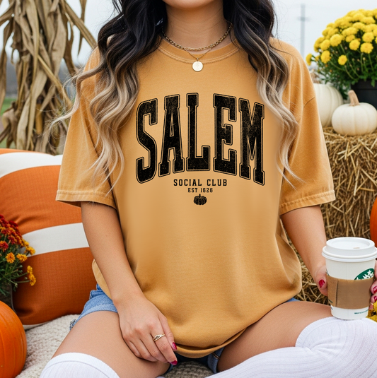 Salem Social Club Halloween T-Shirt or Sweatshirt, DTG Printed