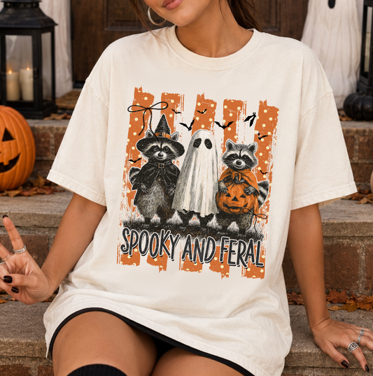 Rocco & Friends Halloween Sweatshirt or T-Shirt, DTG Printed