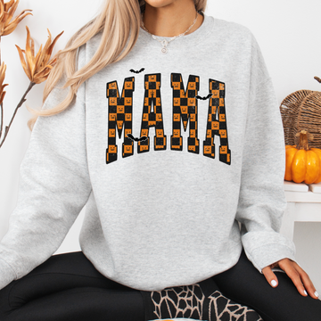 Checkered Mama Fall T-Shirt, DTG Printed