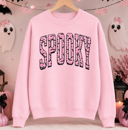 Spooky Bat Letters Monochromatic Sweatshirt or T-Shirt, DTG Printed