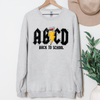 ABCD Back To School Teacher Sweatshirt or T-Shirt, DTG Printed