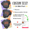 Custom Text T-Shirt or Sweatshirt, DTG Printed
