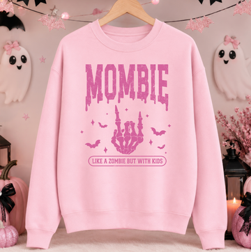 Mombie Varsity Sweatshirt or T-Shirt, DTG Printed