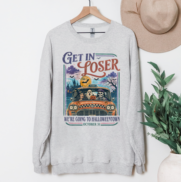 Get in Loser We're Going to Halloween T-Shirt or Sweatshirt, DTG Printed