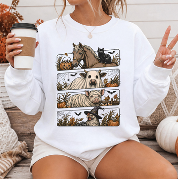 Western Ghost Boo T-Shirt or Sweatshirt, DTG Printed