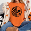Checkered Smiley Halloween T-Shirt or Sweatshirt, DTG Printed