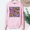 Halloween Candy Checkered T-Shirt or Sweatshirt, DTG Printed