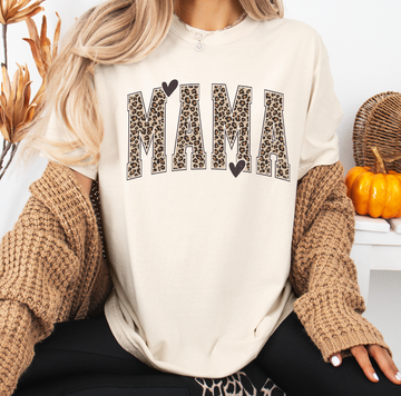 Leopard Mama T-Shirt or Sweatshirt, DTG Printed