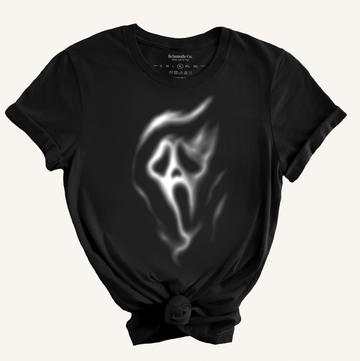 Ghost Black Graphic Tee, DTG Printed