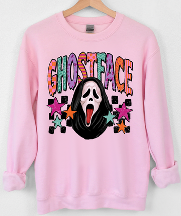 Retro Spooky Mask Halloween T-Shirt or Sweatshirt, DTG Printed