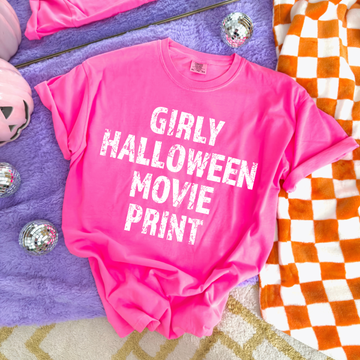 Girly Halloween Movies Sweatshirt or T-Shirt, DTG Printed