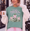 Girly North Pole Christmas Tree Farm Shirt or Sweatshirt, DTG Printed