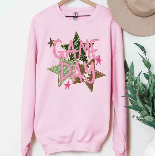Game Day Stars Shirt or Sweatshirt, DTG Printed