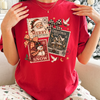 Santa Claus Stamps Shirt or Sweatshirt, DTG Printed
