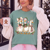 Merry Christmas Geese Friends Shirt or Sweatshirt, DTG Printed