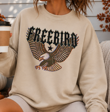 Freebird Eagle Shirt or Sweatshirt, DTG Printed