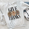 Give Thanks Cute Pattern Turkeys Shirt or Sweatshirt, DTG Printed